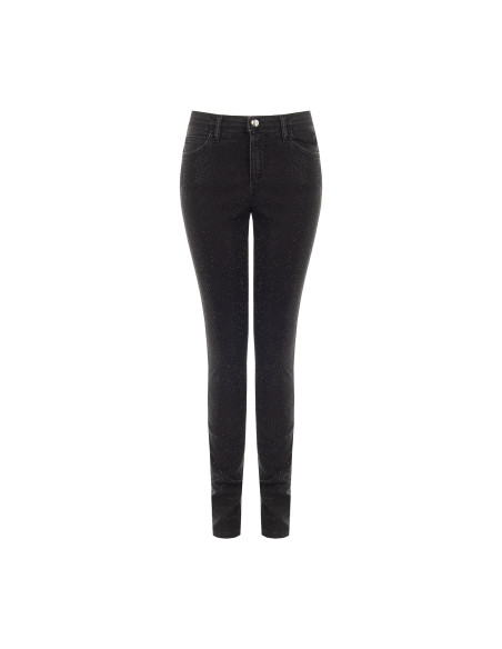 Jean skinny extensible recouvert de paillettes sur le devant Rinascimento