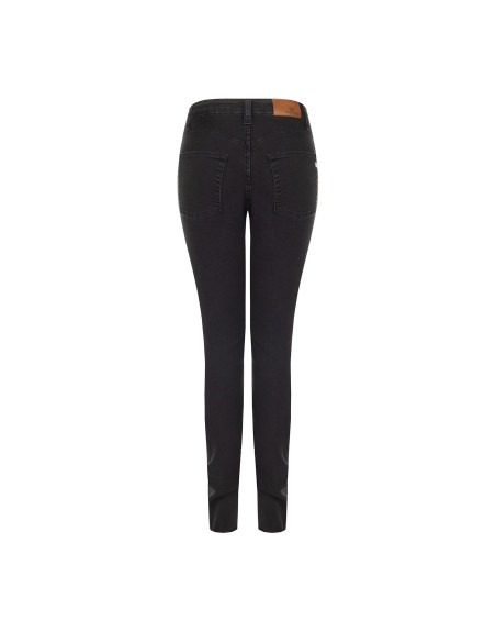 Skinny jeans met stretch en pailletten aan de voorkant Rinascimento