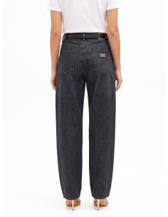 Wide-legjeans met logolabel op de achterzak Rinascimento 2
