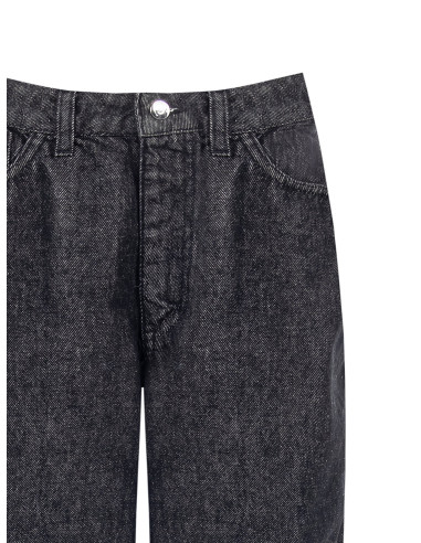 Wide-legjeans met logolabel op de achterzak Rinascimento