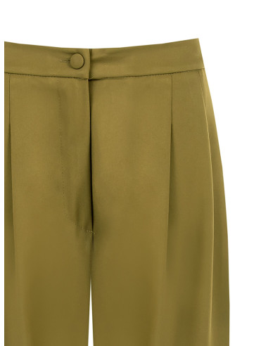 Pantalon balloon en mélange de viscose avec double pince Rinascimento