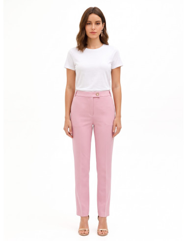 Pantalon droit en tissu technique avec poches Rinascimento