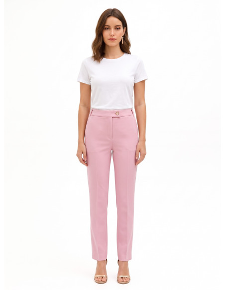Pantalon droit en tissu technique avec poches Rinascimento