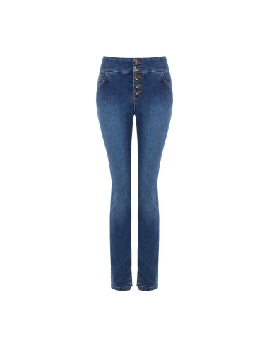 Elastische skinnyjeans met kleine splitten bij de enkels Rinascimento