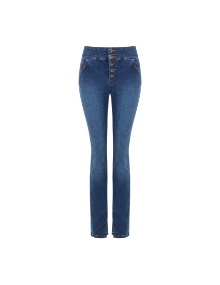 Jean skinny stretch avec petites fentes aux chevilles Rinascimento