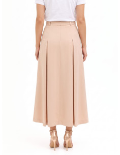 Jupe maxi plissée avec ceinture rigide assortie Rinascimento 2