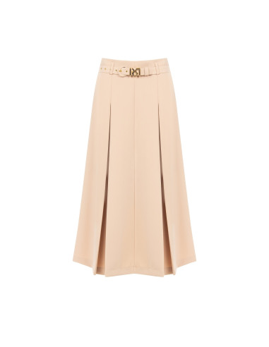 Jupe maxi plissée avec ceinture rigide assortie Rinascimento