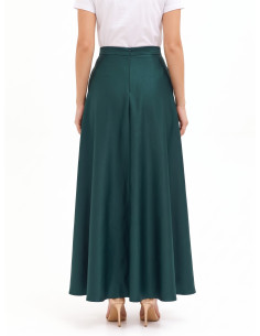 Jupe maxi en satin avec poches Rinascimento 2
