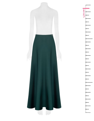 Jupe maxi en satin avec poches Rinascimento