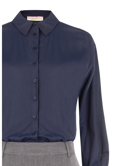 Gecombineerde jurk met blouse-effect en geplooide rok van Rinascimento