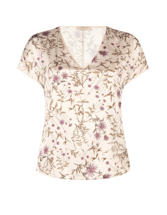 Blouse fluide grande taille en satin à motif floral Rinascimento Curvy