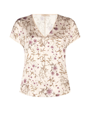 Blouse fluide grande taille en satin à motif floral Rinascimento Curvy