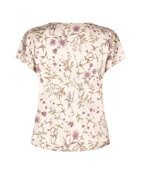 Blouse fluide grande taille en satin à motif floral Rinascimento Curvy