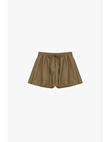 Short regular fit avec poches plaquées et cordon de serrage Dixie - Huile