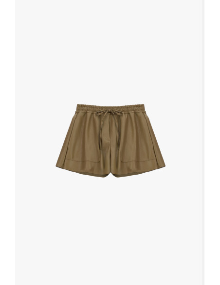 Short regular fit avec poches plaquées et cordon de serrage Dixie - Huile
