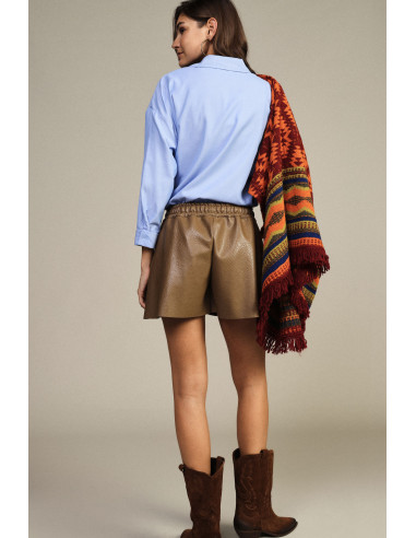 Short regular fit avec poches plaquées et cordon de serrage Dixie - Huile