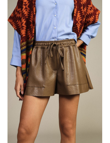 Regular-fit shorts met opgestikte zakken en trekkoord Dixie - Olie