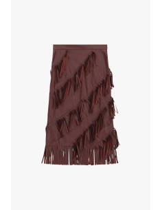 Gonna Midi Con Frange Diagonali Decorative Dixie - Vestiti Firmati ... 2