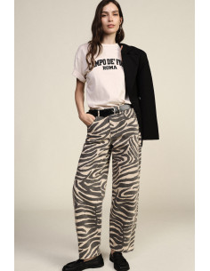 Pantaloni Palazzo Fantasia Animalier Vita Alta Dixie - Vestiti Firm...