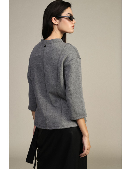 Sweat-Shirt Sans Capuche À Manches Larges Avec Application Bijou Dixie