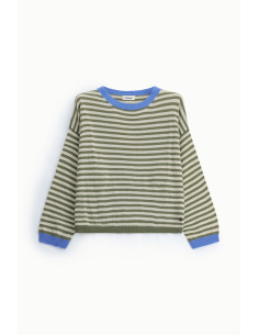 Maglione A Righe Con Bordo A Contrasto Dixie