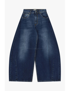 High-waistjeans met wijde pijpen en een vintage wassing Dixie 2