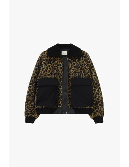 Eco-Fourrure À Imprimé Animalier Avec Maxi Poches Dixie