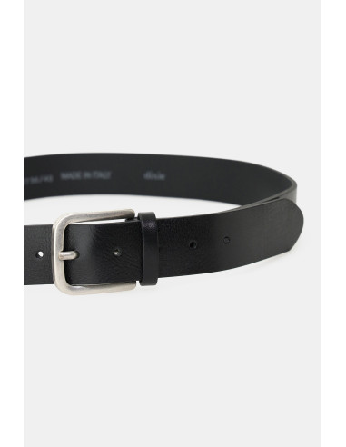 Ceinture Simple Avec Boucle Carrée Mate Dixie - Noir