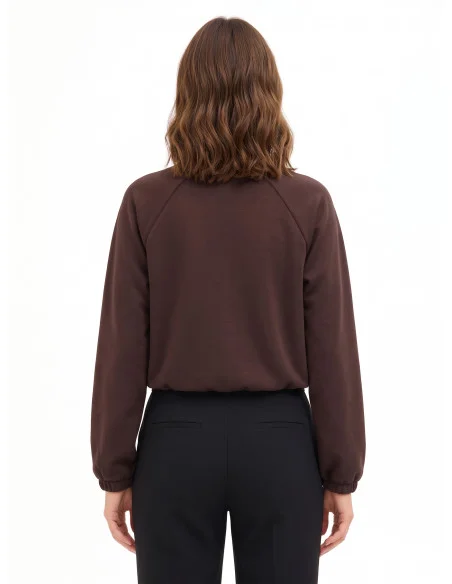 Sweat-shirt Rinascimento - Marron foncé