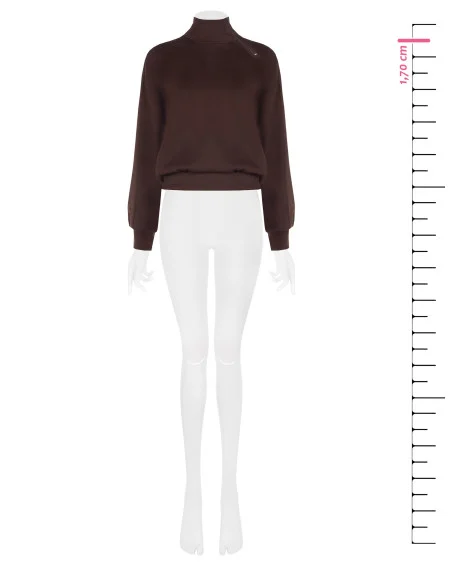 Sweat-shirt Rinascimento - Marron foncé