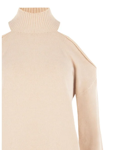 Pull léger en mélange de viscose avec découpes aux épaules Rinascimento