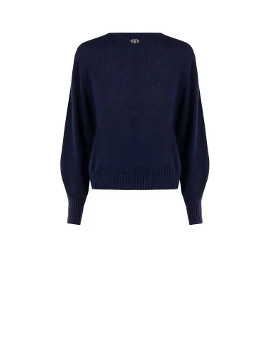 Pull en mélange de laine vierge à col rond Rinascimento