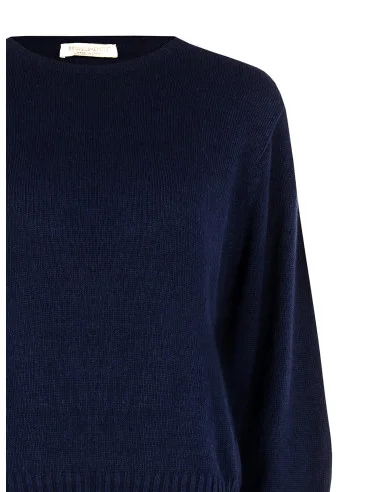 Pull en mélange de laine vierge à col rond Rinascimento