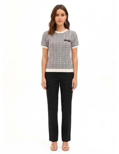 Tweedtrui met lurex Rinascimento