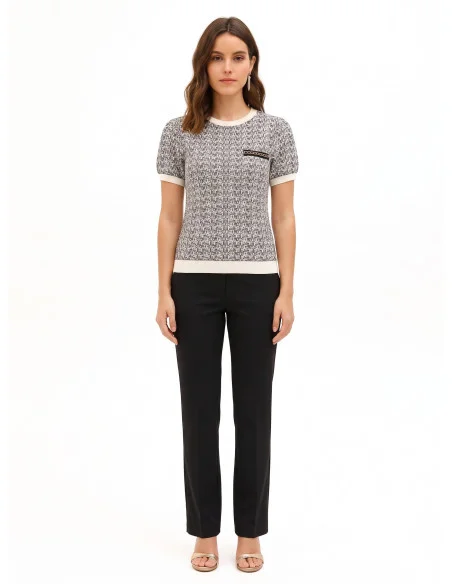 Pull en tweed avec lurex Rinascimento