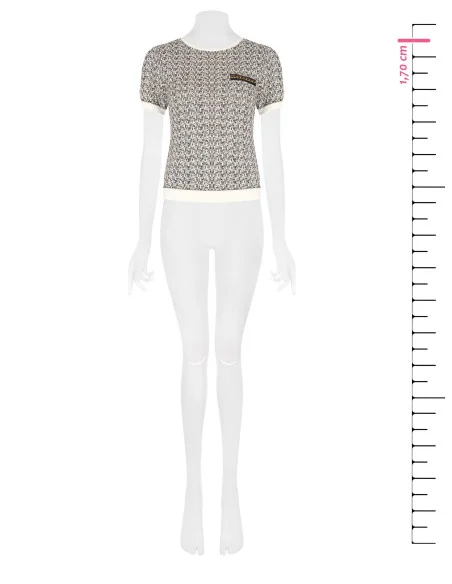 Pull en tweed avec lurex Rinascimento