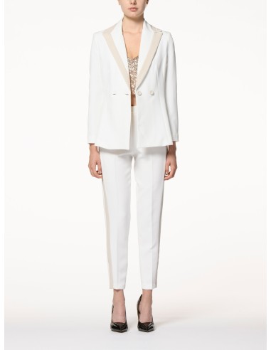 Pantalon droit avec bande contrastante Rinascimento