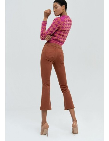 Denim cropped flare Fracomina
