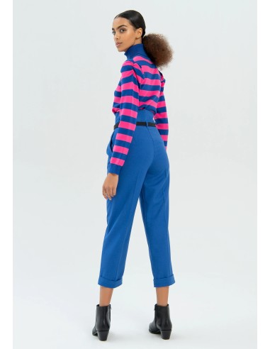 Pantalon regular taille haute en tissu technique Fracomina