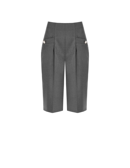 Pantalon cropped en tissu masculin Rinascimento