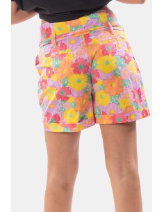 Regular short met bloemenprint van Fracomina 2