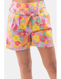 Regular short met bloemenprint van Fracomina