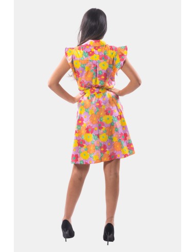 Mini-jurk in overhemdstijl met bloemenprint van Fracomina