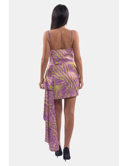 Robe cintrée à imprimé animalier Fracomina