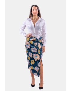 Guess midi-rok met split en bloemenprint 2