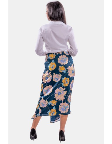 Jupe midi avec fente et imprimé floral Guess