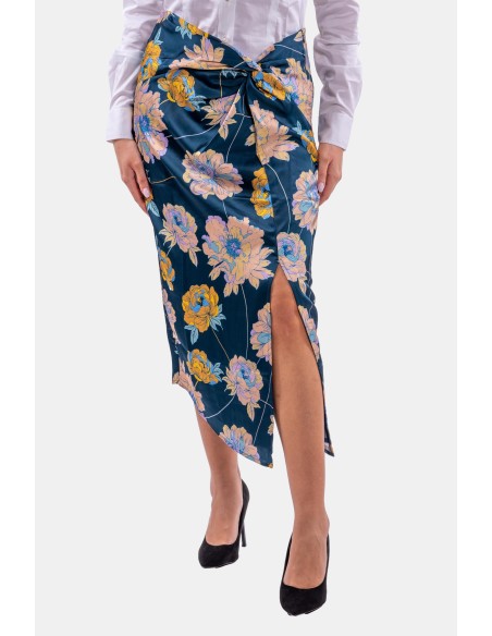 Guess midi-rok met split en bloemenprint