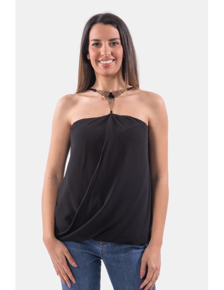 Top à bretelles bijou Fracomina