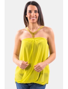 Top à bretelles bijou Fracomina