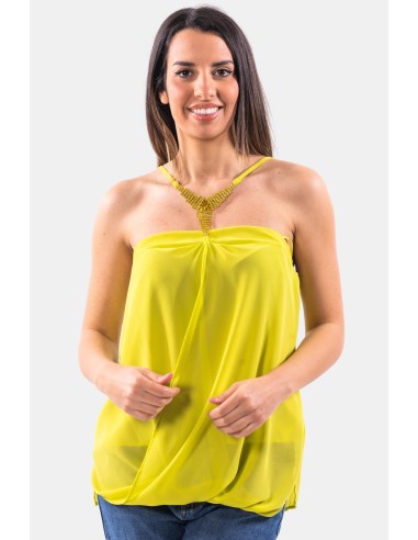 Top à bretelles bijou Fracomina